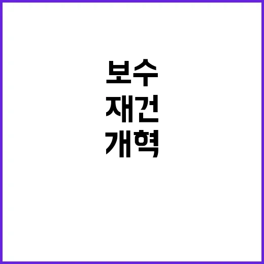 개혁 보수 유승민의…