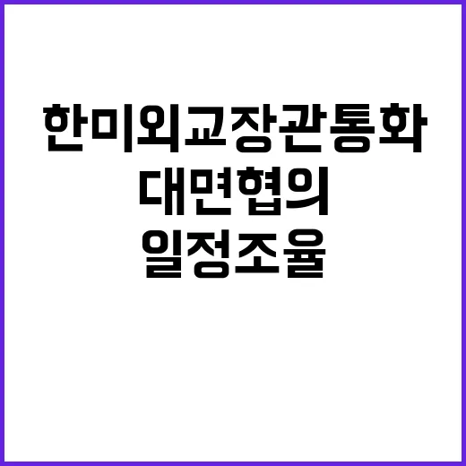 한미 외교장관 통화…