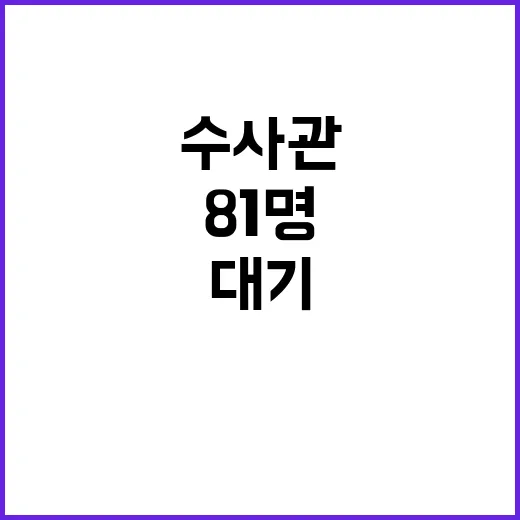 경찰 81명 수사관…