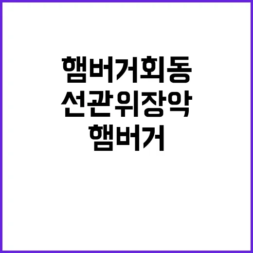 햄버거 회동 선관위…