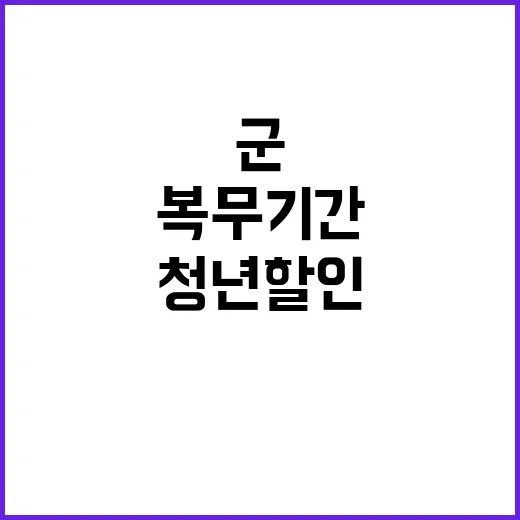 군복무 기간 청년 …