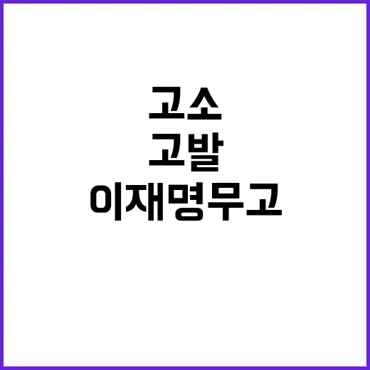 내란선전로 고발? 이재명 무고 고소 이유 공개!