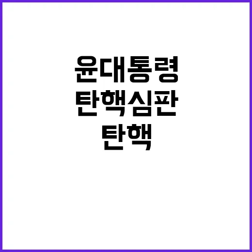 탄핵 심판 윤 대통령 측의 급박한 입장 공개!