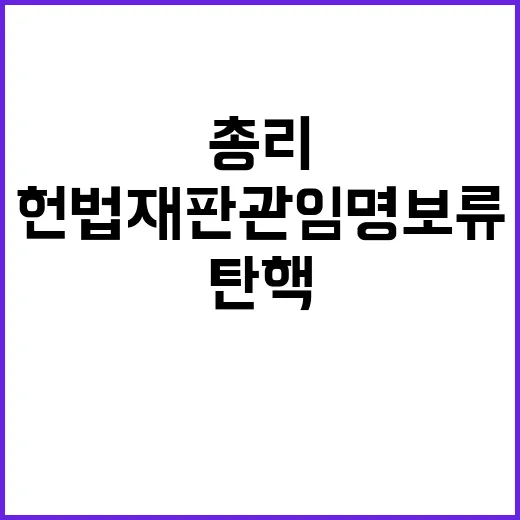 헌법재판관 임명 보…