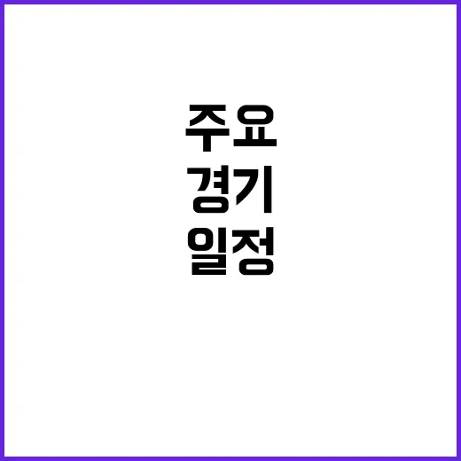 경기남부 오늘의 주…