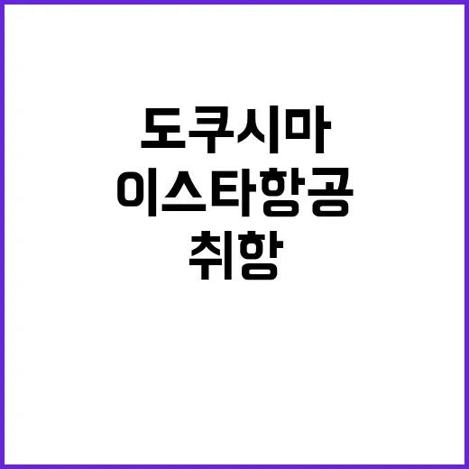 이스타항공 도쿠시마…