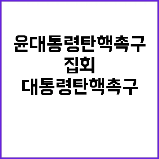 윤 대통령 탄핵 촉구 광화문 집회 현장 사진 공개!