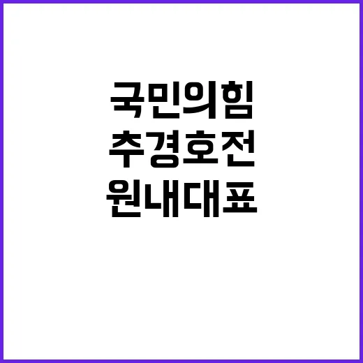 소환 조사 추경호 전 국민의힘 원내대표에 대한 이야기!