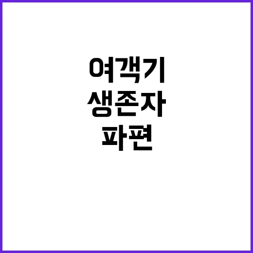 여객기 생존자들 “…