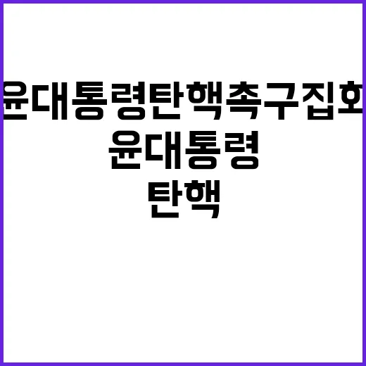 윤 대통령 탄핵 촉…