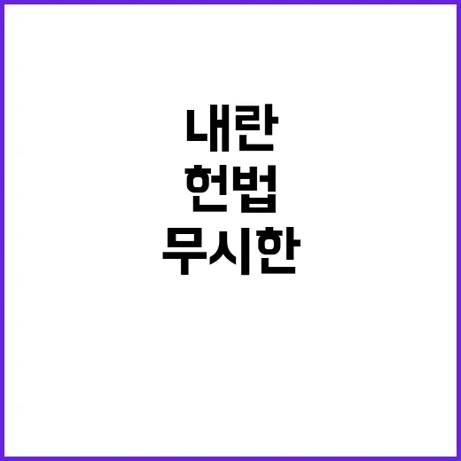 법치 헌법 무시한 …