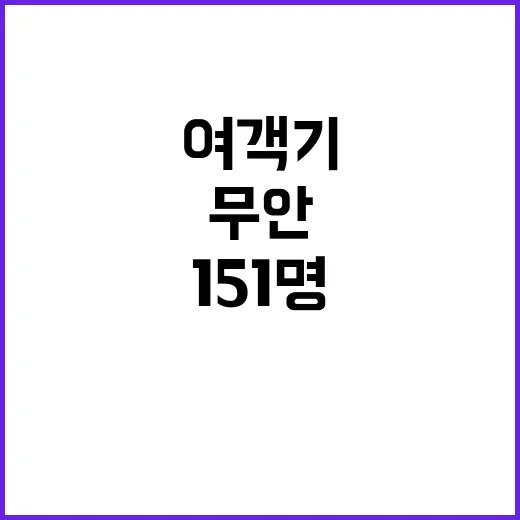 무안 여객기 사망자 151명 9명 신원 미확인!