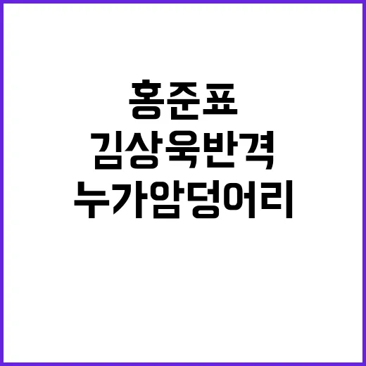 홍준표 발언 김상욱…