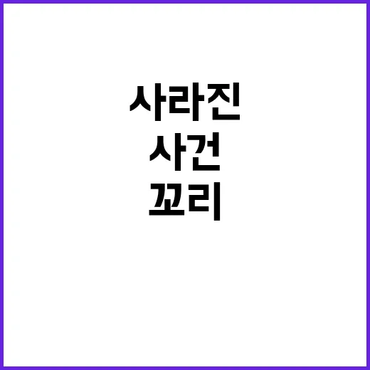 비행기 꼬리만 남기고 사라진 신비한 사건!