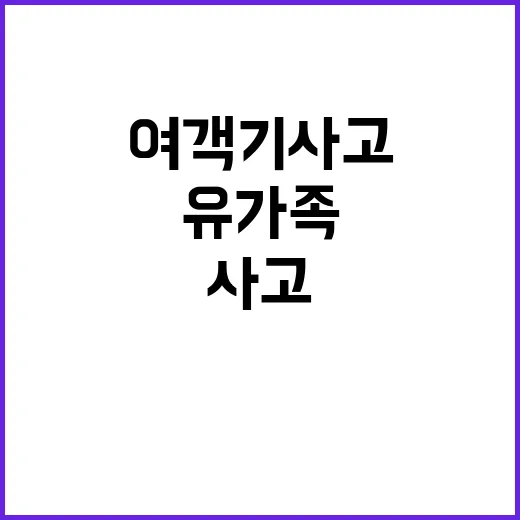 여객기 사고 정부의…