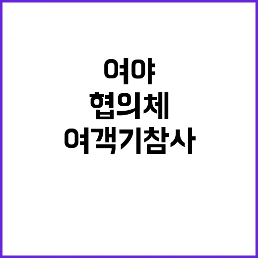 여객기 참사 여야 …