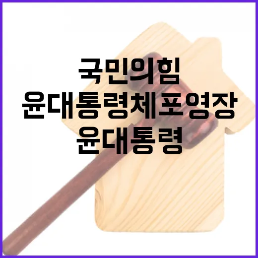 윤 대통령 체포영장…