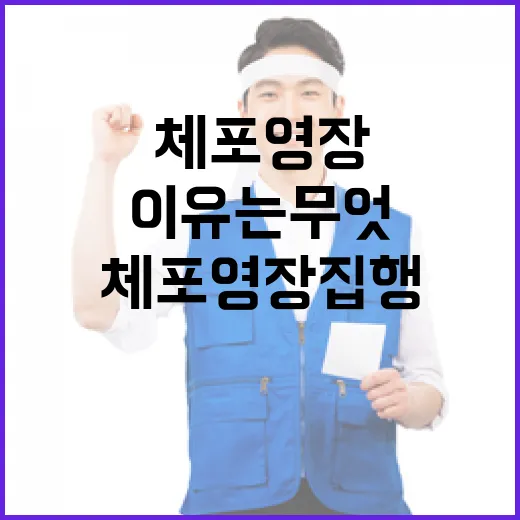 체포영장 집행 공수처의 숨겨진 이유는 무엇?