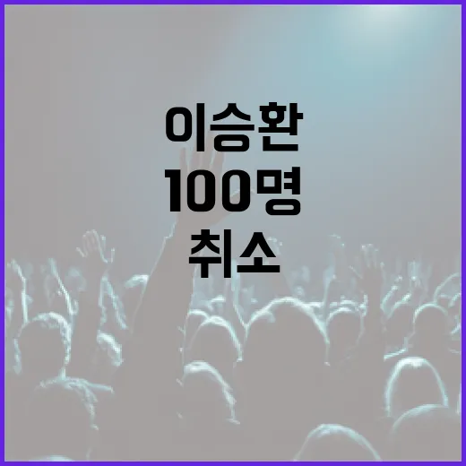 “손배소 시작” 이승환 ‘콘서트 취소’ 원고 100명 모집