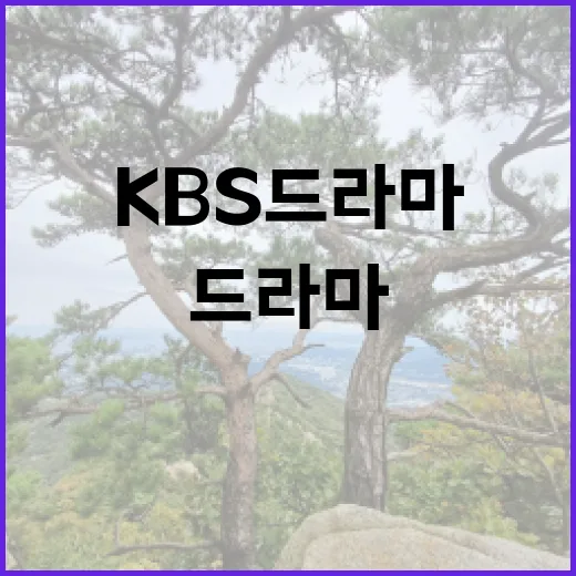 못질 비화! KBS 드라마팀의 충격적인 진실