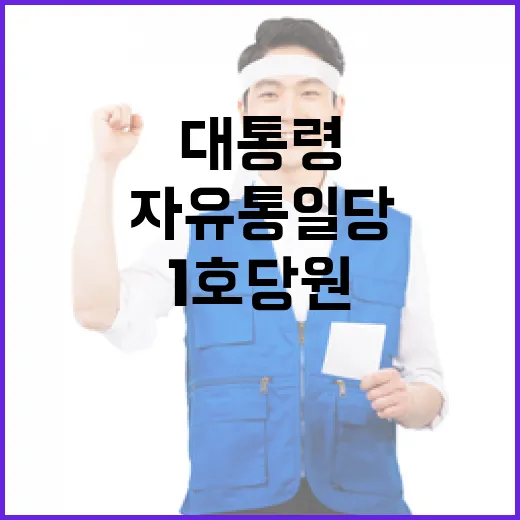 자유통일당 윤 대통…