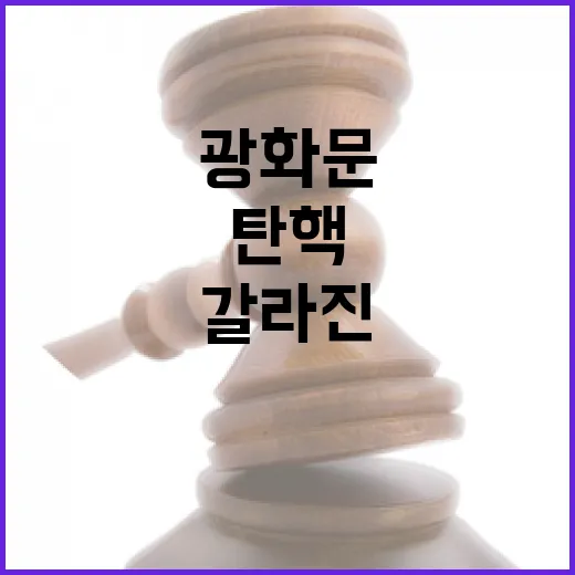 대통령 탄핵 요구 광화문에서 갈라진 목소리!