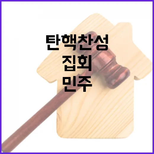 탄핵 찬성 진보단체 민주노총 집회 현장 공개!