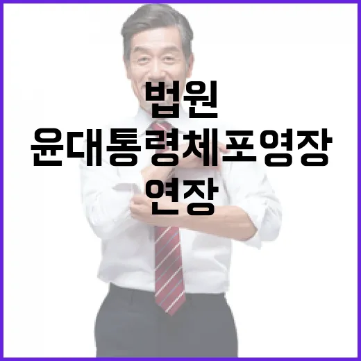 법원 윤 대통령 체…