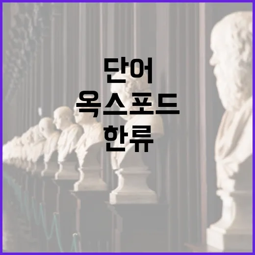 옥스포드 한류 단어…