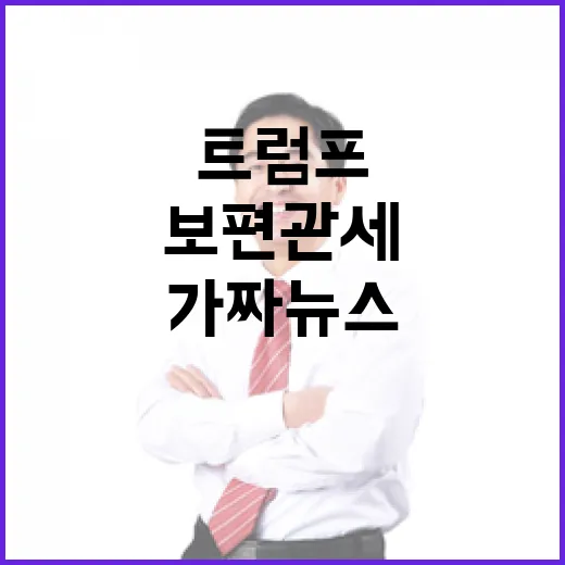 보편 관세 내홍 트…