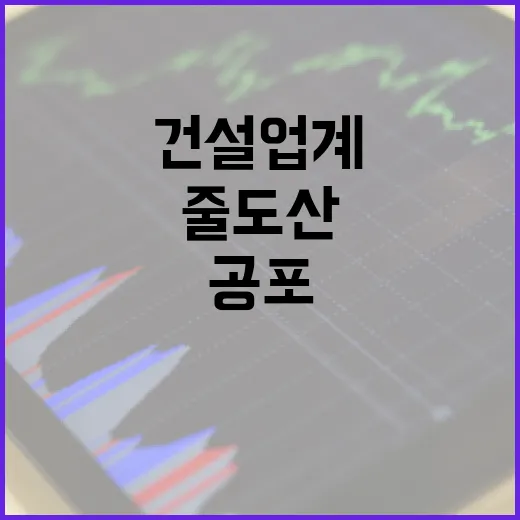 줄도산 공포 건설업…