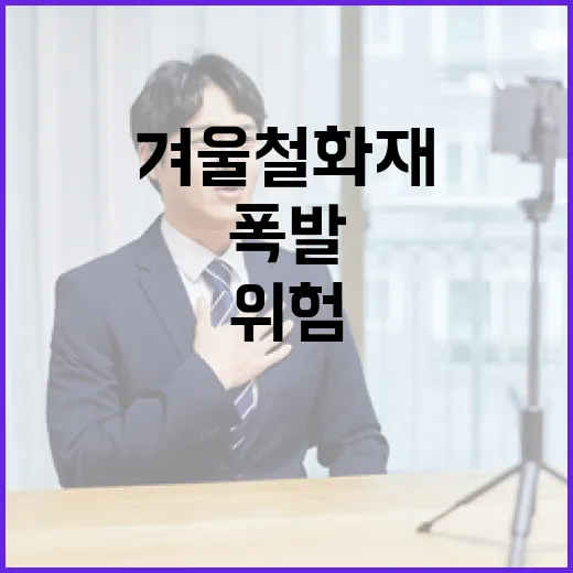 겨울철 화재·폭발 …