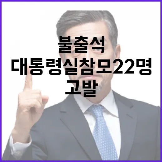 고발 대통령실 참모…