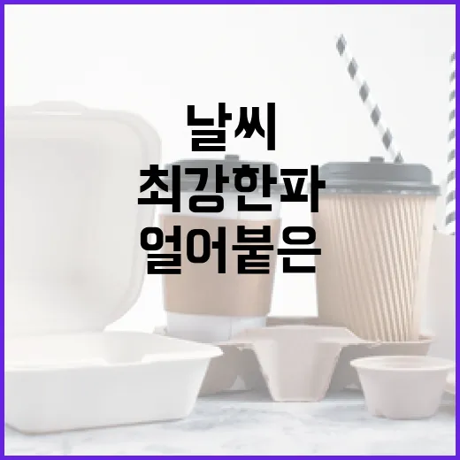 최강한파  출근길 얼어붙은 날씨 확인하세요!