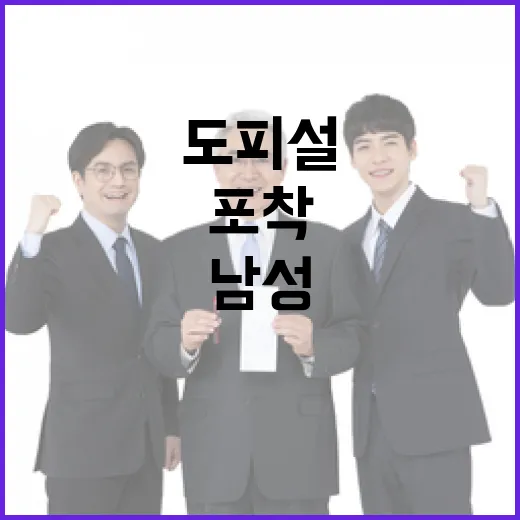 도피설 남성 포착 …