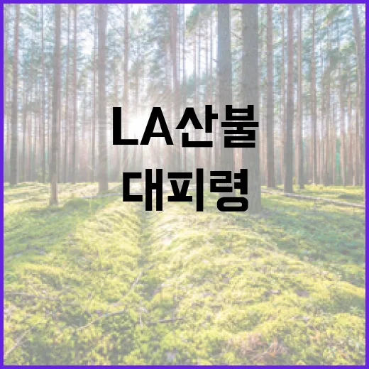 LA산불 대피령 사망자 수와 피해액 충격!