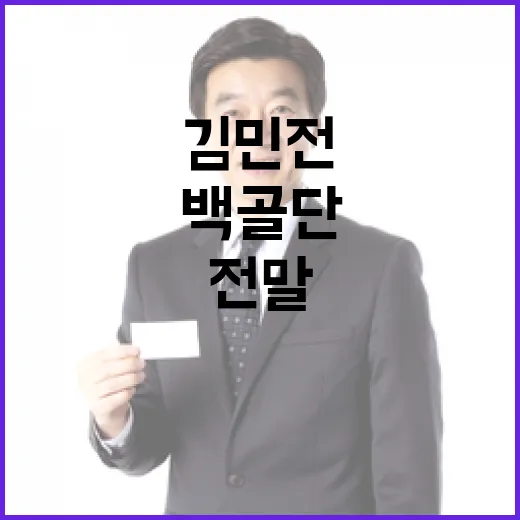 백골단 논란 김민전 제명 결의의 전말 공개!