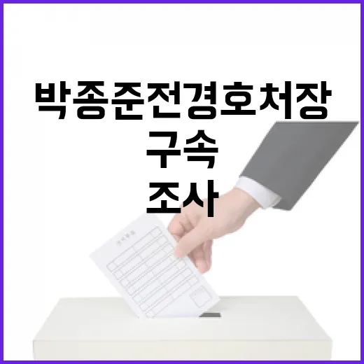 조사 결과 박종준 전 경호처장 구속 여부 결정!