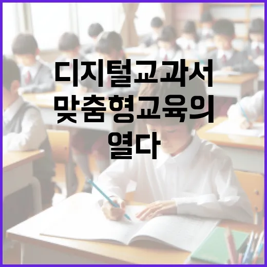 디지털교과서 도입 학생 맞춤형 교육의 미래 열다!