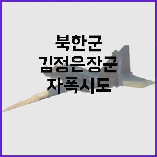 북한군 자폭 시도!…