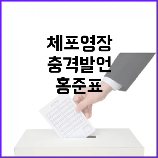 체포영장 홍준표 사…