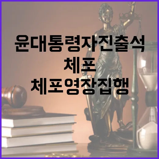 공수처 체포영장 집행 목적이자 윤 대통령 자진 출석!