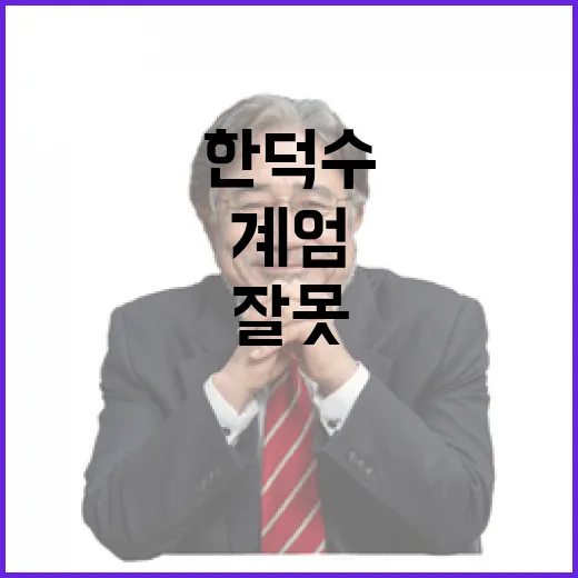 계엄 잘못 한덕수 “야당 탄핵 중단하라”