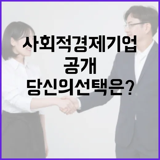 사회적경제기업 혁신 제품 공개! 당신의 선택은?