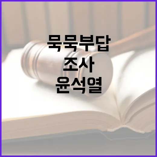 윤석열 묵묵부답…심야 조사 여부 궁금증 폭발!