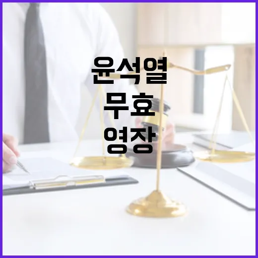 영장 무효 윤석열측…