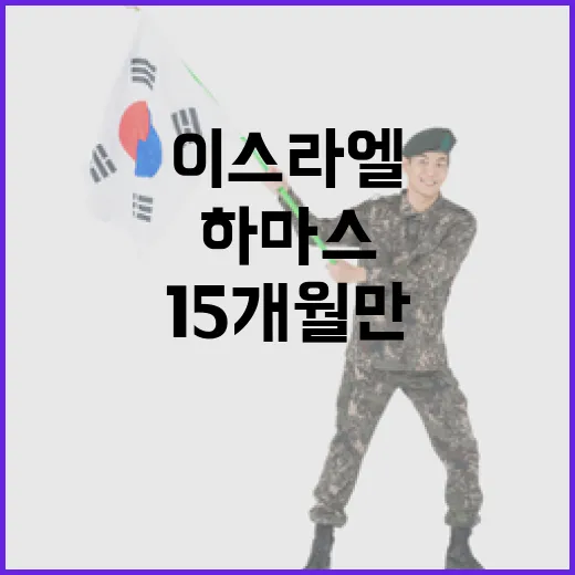 이스라엘하마스 휴전 15개월 만의 평화 기대!