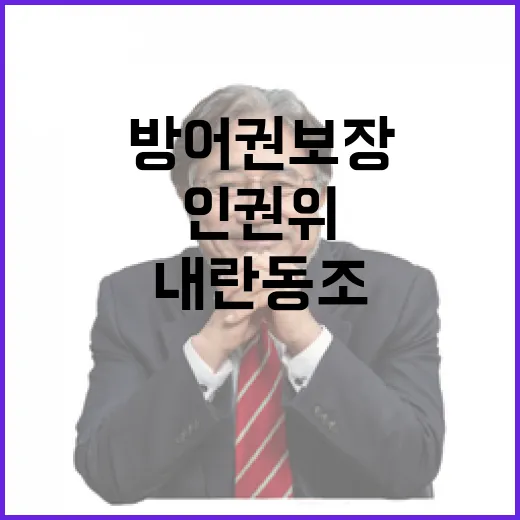 인권위 논란 방어권…