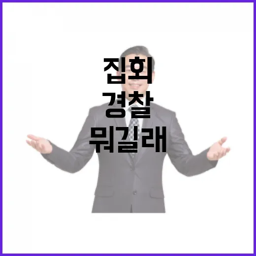 민노총 집회 경찰 …