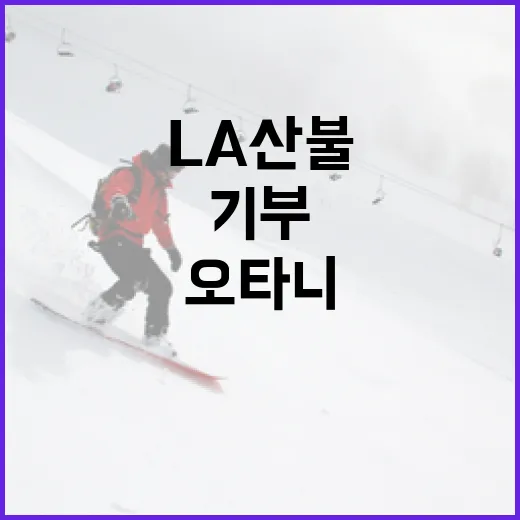 오타니 LA 산불 …